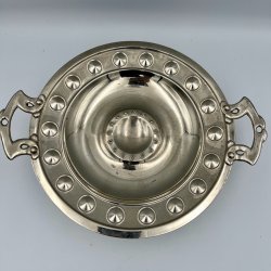 Vintage art nouveau frugtfad