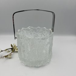 Vintage Iittala Ultima Thule isspand i isglas af Tapio Wirkkala