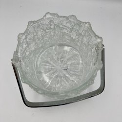 Vintage Iittala Ultima Thule isspand i isglas af Tapio Wirkkala
