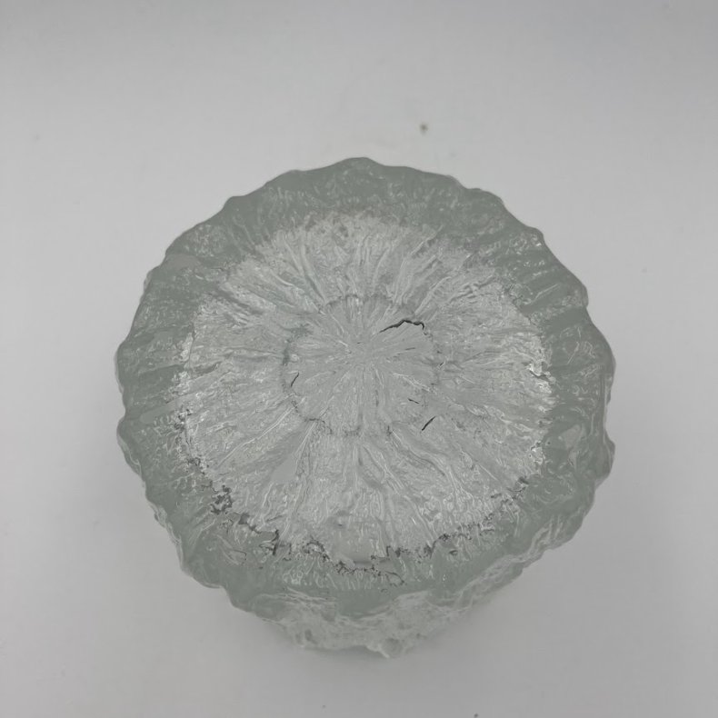 Vintage Iittala Ultima Thule isspand i isglas af Tapio Wirkkala
