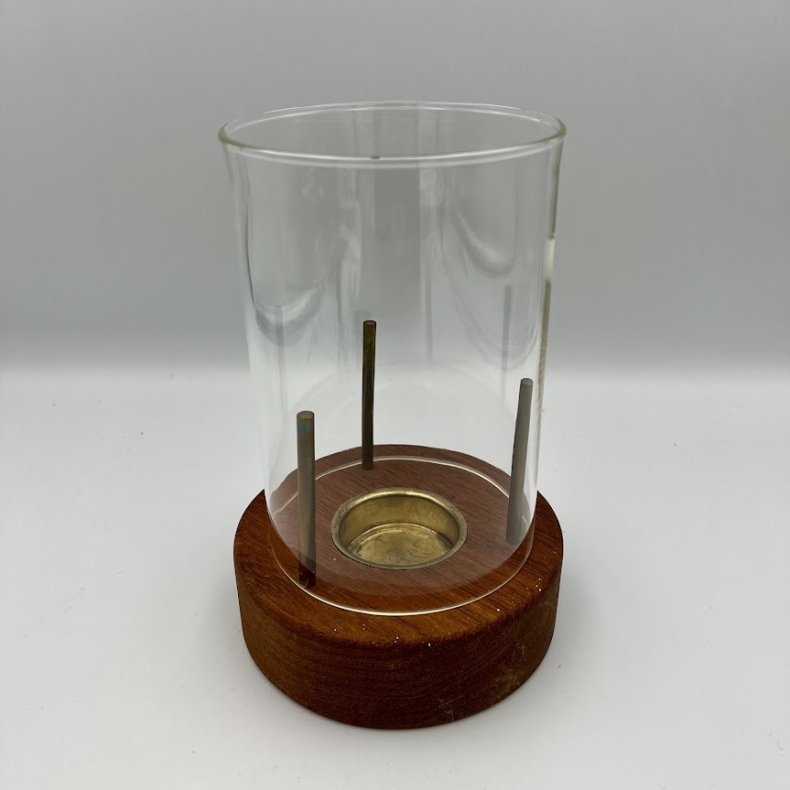 Bodum fyrfadsstage i tr� og glas