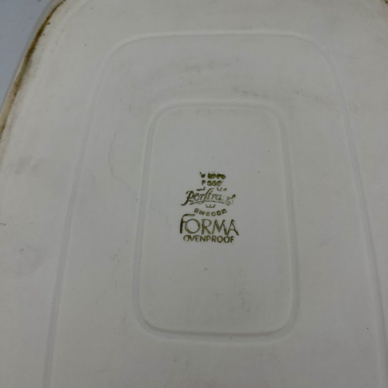 Retro R�rstrand Forma ildfast serveringsfad af Olle Alberius