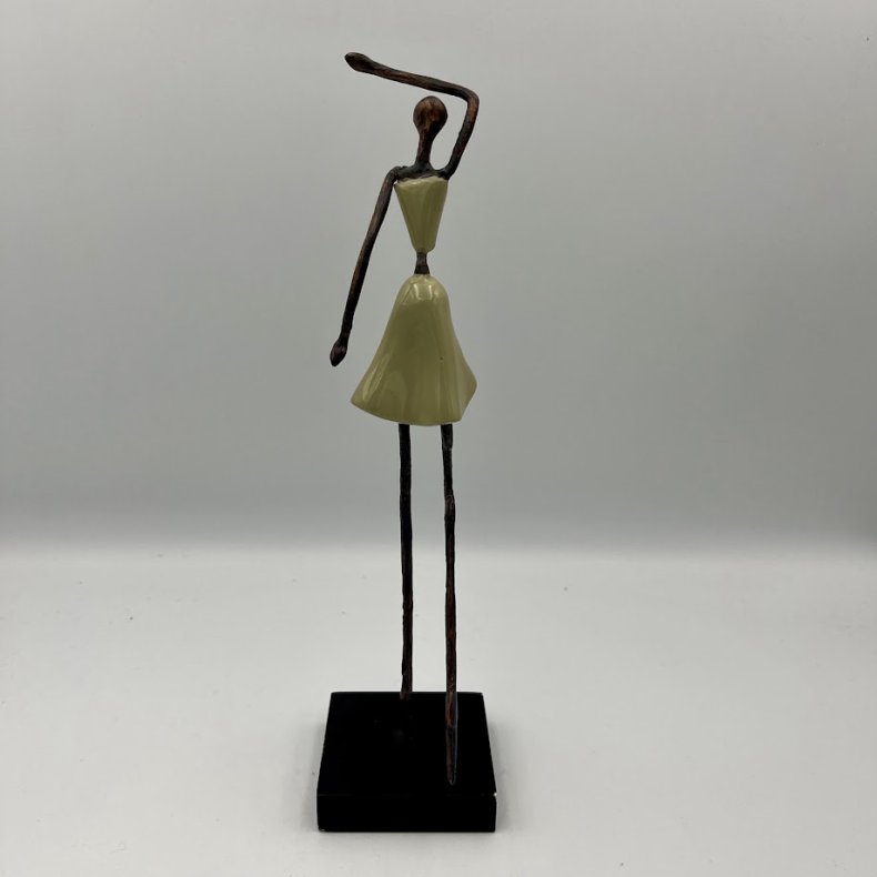 Elegant og dekorativ Dansemus-skulptur
