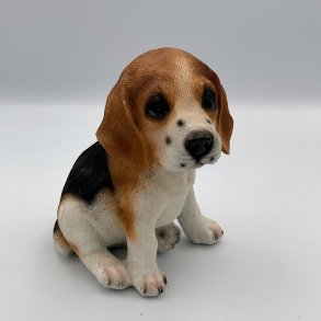Beagle hvalp Polyresin figur 