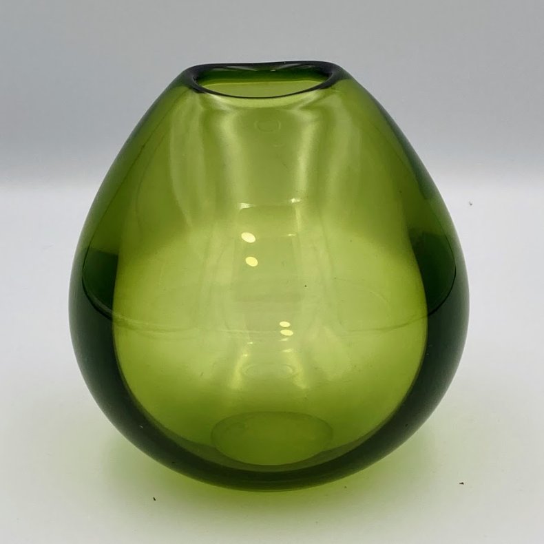 Gr�n Holmegaard Vase