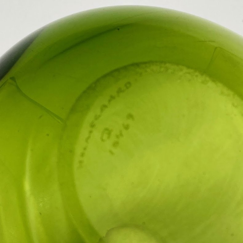 Gr�n Holmegaard Vase