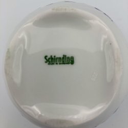 Bl�/hvid porcel�nskande