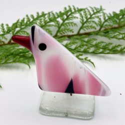 To sm� rosa glasfugle