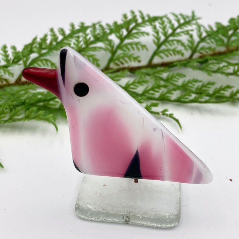 To sm� rosa glasfugle