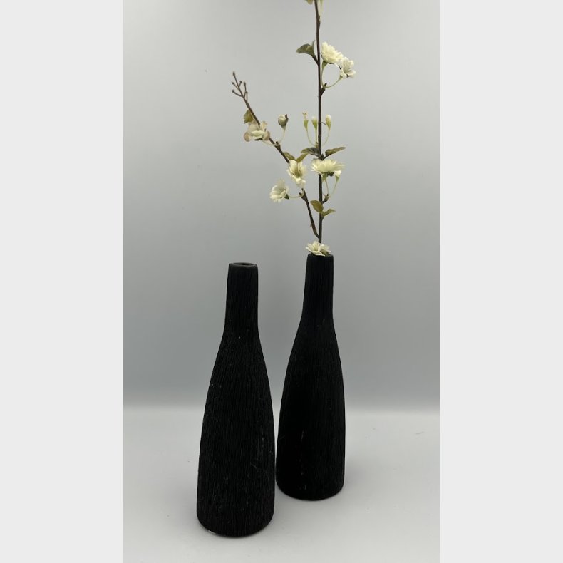 Slank sort vase