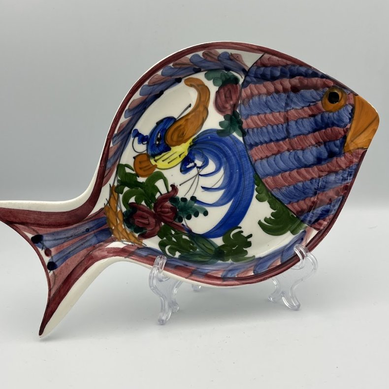 Keramikfad formet som fisk