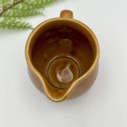 Keramik kande i brun glasur