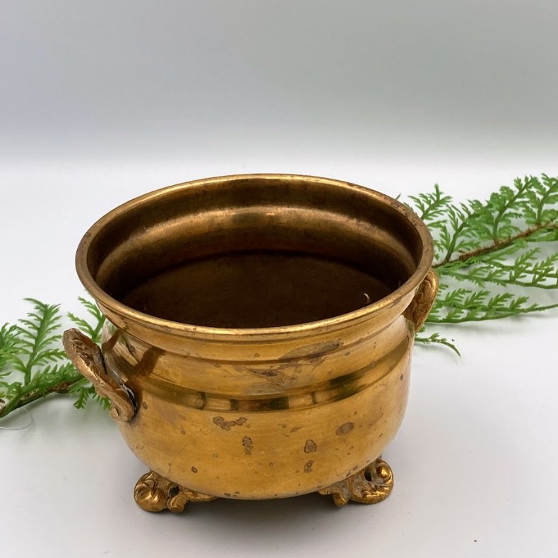 Messing urtepotte