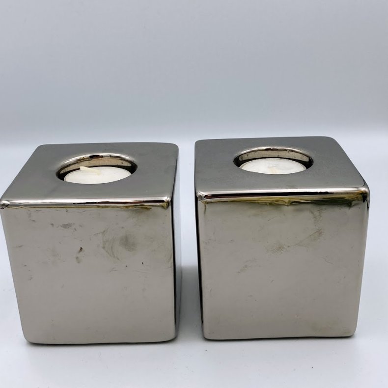 Firkantede fyrfadsstager