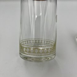 Glas med guldkant &amp; m�nster