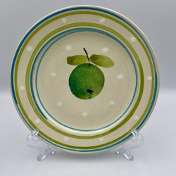 Tallerken med frugtmotiv