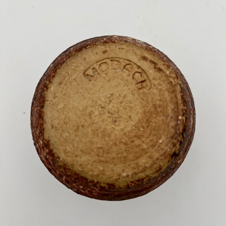 Lille brun keramikvase