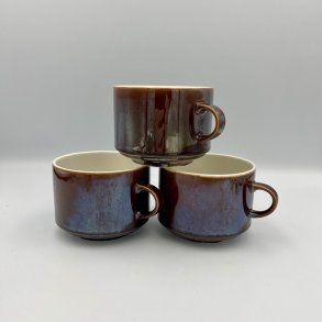 3 stk. rustikke kopper