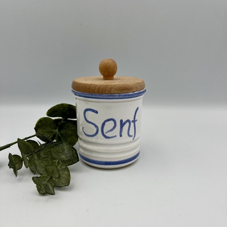"Senf" krukke