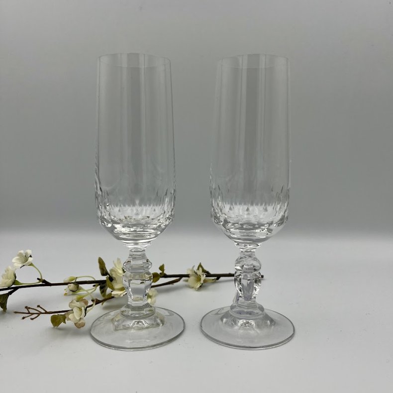 Elegante glas p� stilk