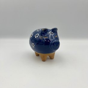 Bl� keramik sparegris 