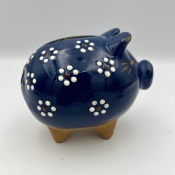 Bl� keramik sparegris 