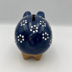 Bl� keramik sparegris 