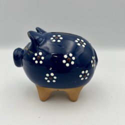 Bl� keramik sparegris 