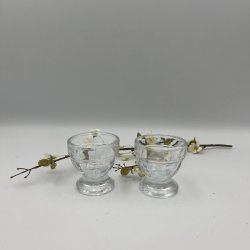 2 stk. �ggeb�ger i glas