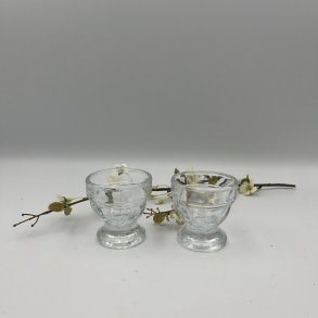 2 stk. �ggeb�ger i glas