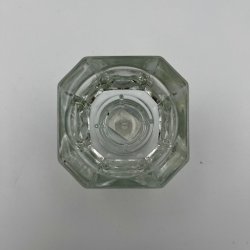 2 Glas fyrfadsstager