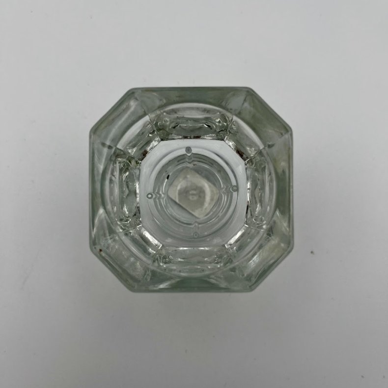 2 Glas fyrfadsstager