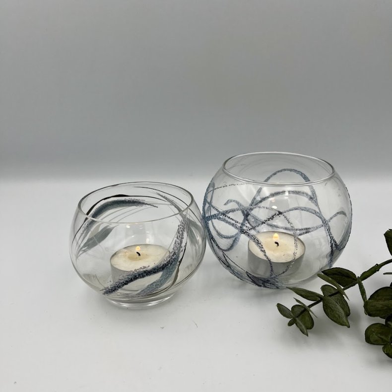Fyrfadsstager i glas