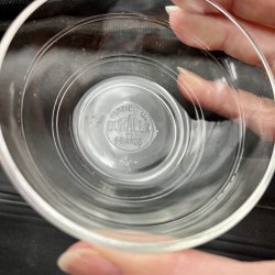 5 stk. franske glassk�le