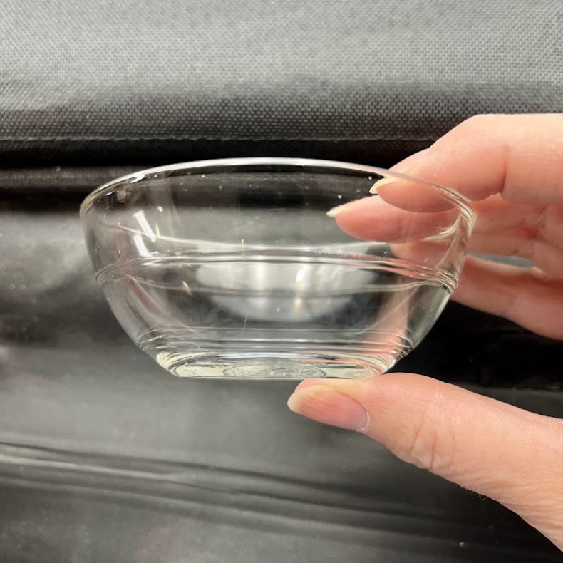 5 stk. franske glassk�le