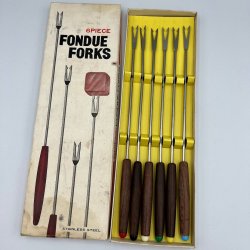 Retro fonduegafler