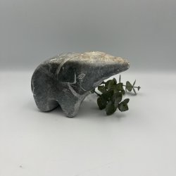 Elefantfigur i sten