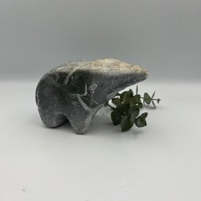 Elefantfigur i sten