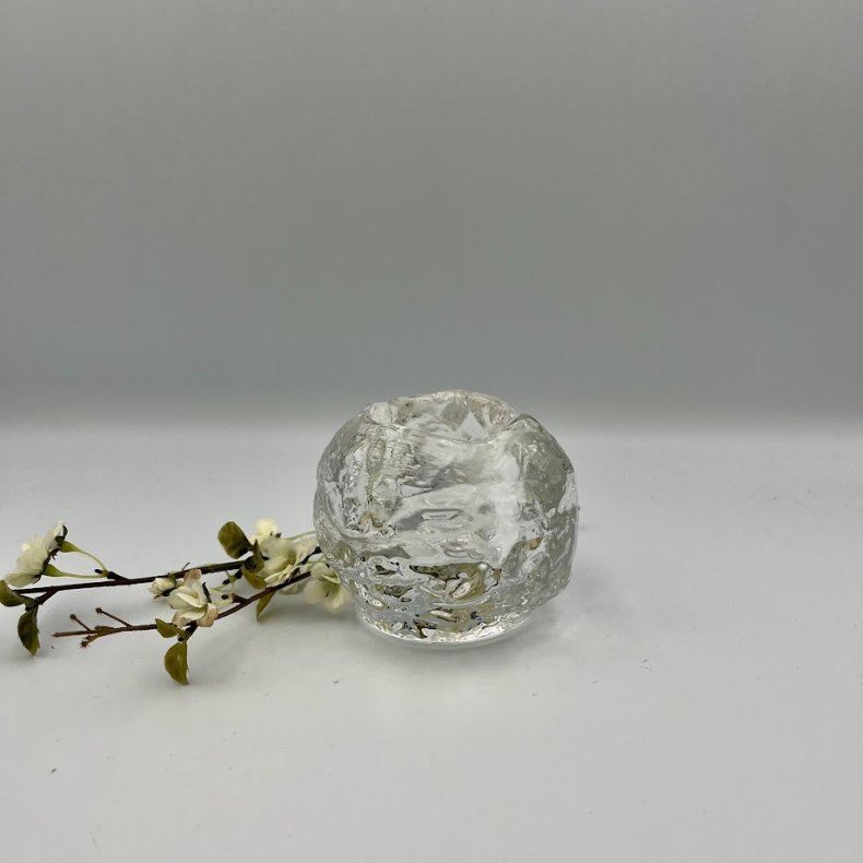 Kosta Boda Snowball fyrfadsstage