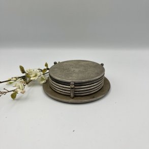 Bordsk�nere/coasters i s�lvplet