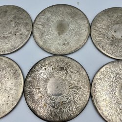 Bordsk�nere/coasters i s�lvplet