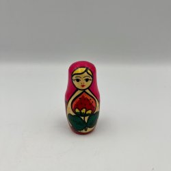 Klassiske H�ndmalede Babushka-dukker i Tr� � Traditionelt S�t (5 stk.)