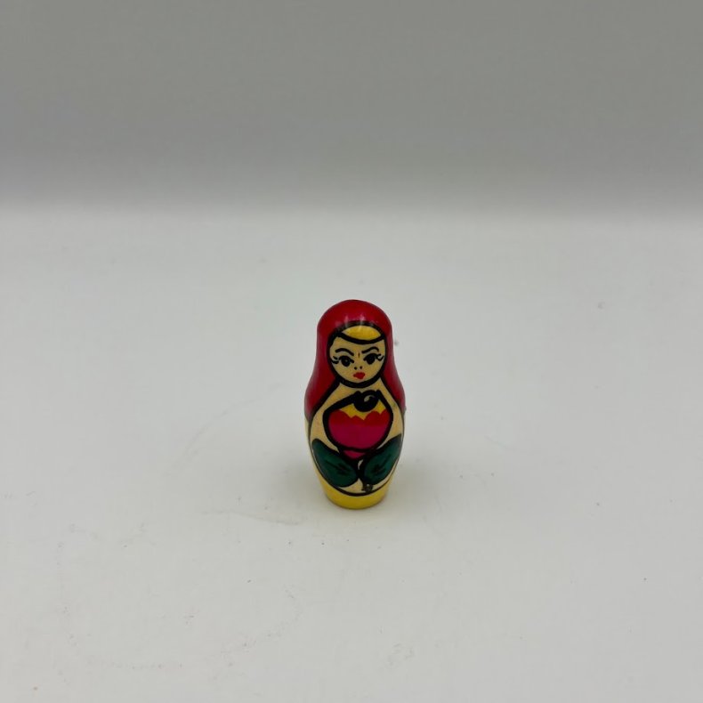 Klassiske H�ndmalede Babushka-dukker i Tr� � Traditionelt S�t (5 stk.)