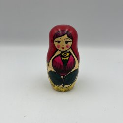 Klassiske H�ndmalede Babushka-dukker i Tr� � Traditionelt S�t (6 stk.)