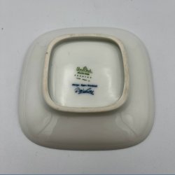Vintage Rosenthal Bj�rn Wiinblad "1001 Nat" Porcel�nssk�l / Platte (11 x 11 cm)