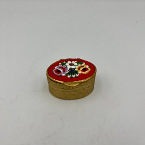 Vintage Italiensk Mikromosaik Pille�ske