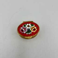 Vintage Italiensk Mikromosaik Pille�ske