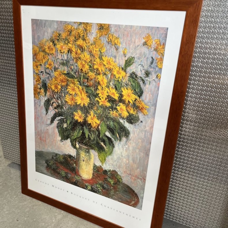 Claude Monet kunstplakat i flot tr�ramme