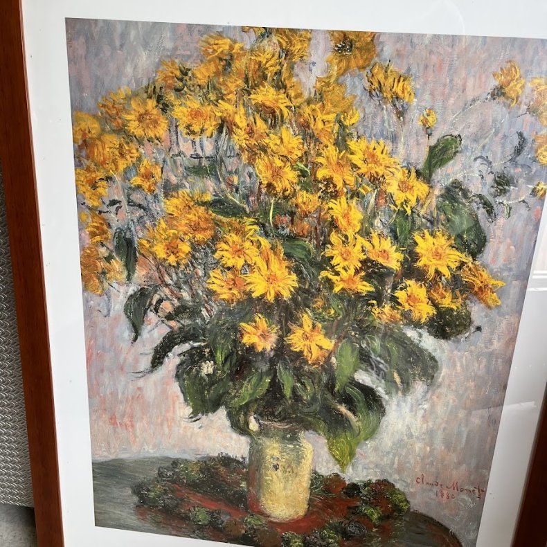 Claude Monet kunstplakat i flot tr�ramme