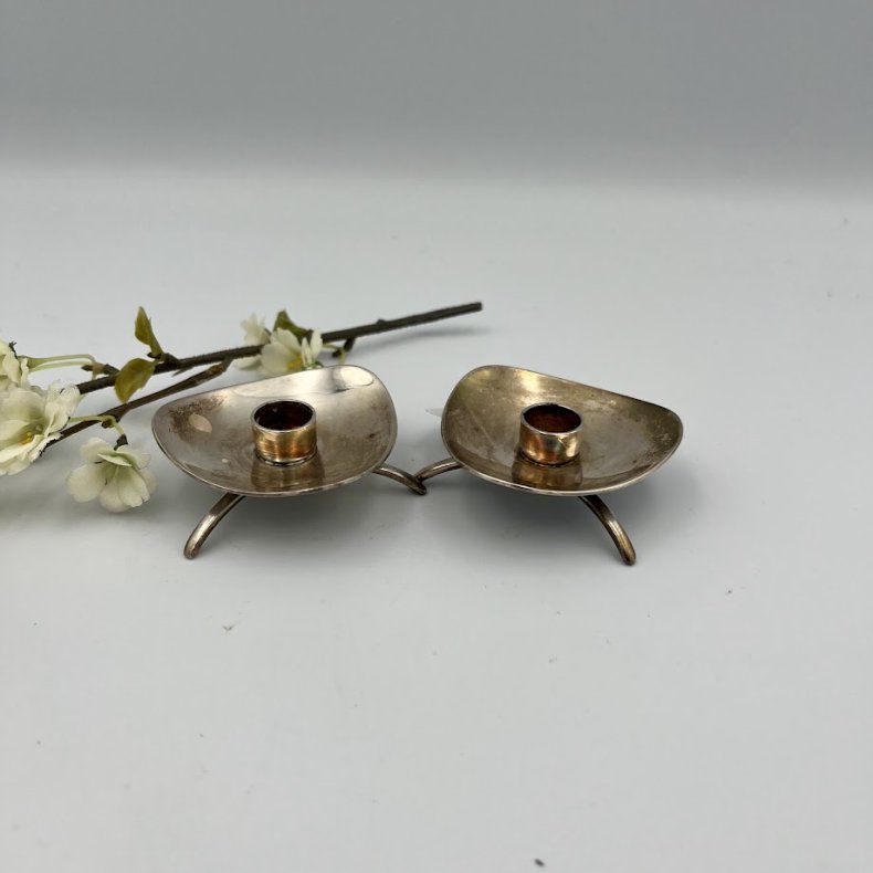 Vintage Atla S�lvplet Kertestager 